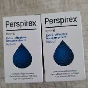 2 packs Perspirex Strong Antiperspirant Roll On 20ml by Perspirex